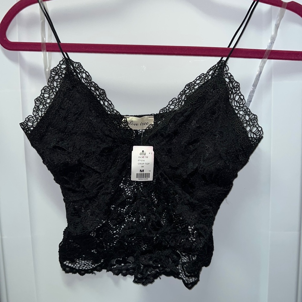 Black crop top